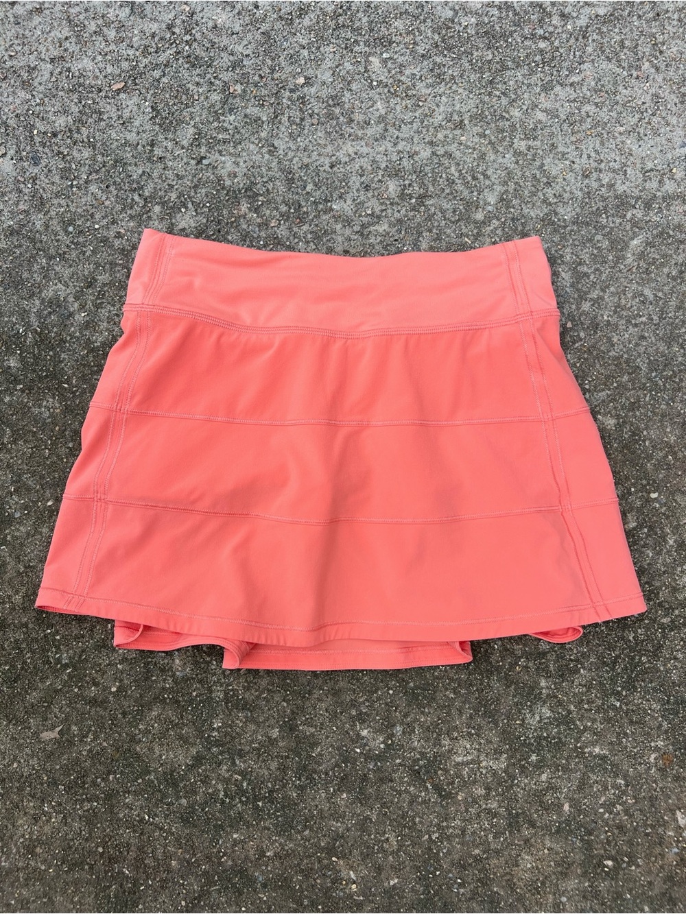 Lululemon Pace Rival Mid Rise Tennis Mini Skirt Sunset Orange Size 4